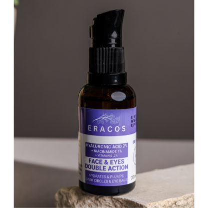 Double Action Face & Eyes - Hyaluronic Acid 2% + Niacinamide 1% + Vitamin E .2% + Niacinamide Serum Cocktail (30ml)