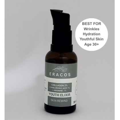 Youth Elixir Skin Rewind - Collagen 2% + Hyaluronic Acid 1% + Arginine .1%  Serum Cocktail (30ml)