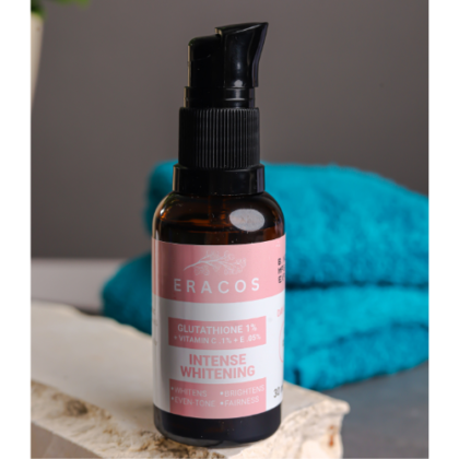Intense Whitening Serum-Glutathione 1% + Vitamin C .1%+ Vitamin E .05% Serum Cocktail (30ml)