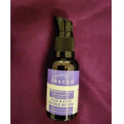 Double Action Face & Eyes - Hyaluronic Acid 2% + Niacinamide 1% + Vitamin E .2% + Niacinamide Serum Cocktail (30ml)