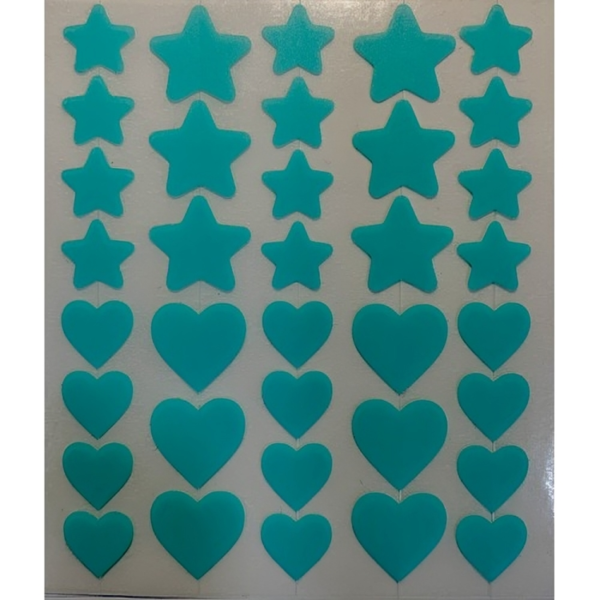 ERACOS Fast Action Anti Acne Patches (36 Stars and Hearts) - Image 2