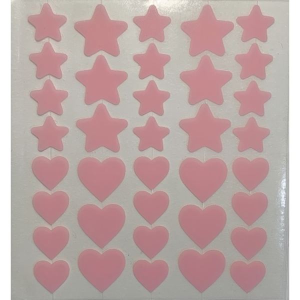 ERACOS Fast Action Anti Acne Patches (36 Stars and Hearts) - Image 3