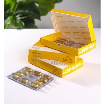 Eracos EPRIME | High Strength Evening Primrose Oil (1000mg) | For Women | 20 Soft Gels